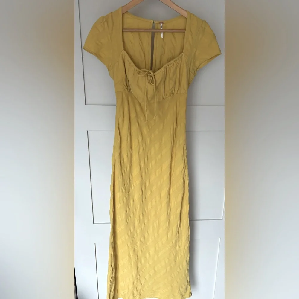Free People Yellow Midi Dress - Picture 6 of 9